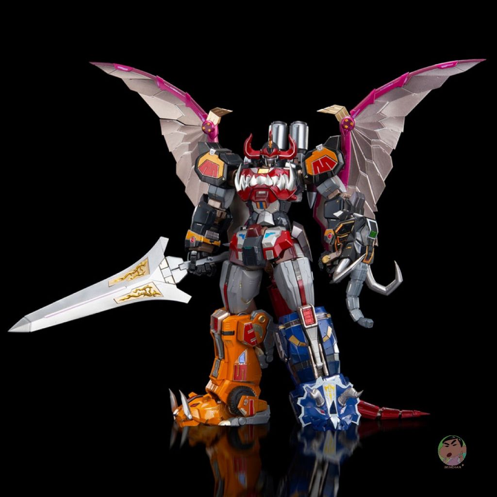 FLAME TOYS [GO! KARA KURI Combine] Mighty Morphin Power Rangers Dino Megazord Complete Model