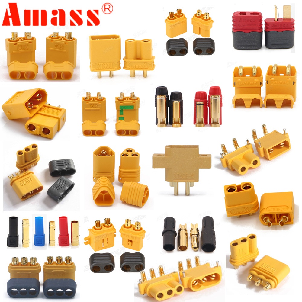 10 x Amass XT60+ XT30U XT60U XT90 XT90-S MR60 MR30 XT60PW XT90PW XT30PW AS150 XT60-P MR30PB MT30 MT6