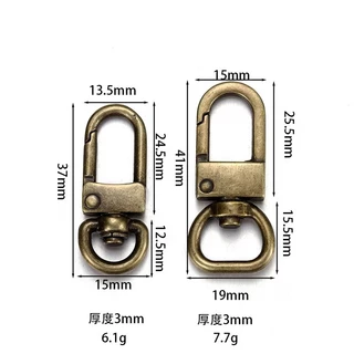 ตะขอหัวเข็มขัดกุ้งก้ามกราม Claw Lock Hook 12 มม. โลหะผสม แพ็ก 10 ชิ้น อุปกรณ์ DIY พวงกุญแจ จี้ สร้อยข้อกำไล สายกระเป๋า งานแฮนด์เมด ตัวล็อคสปริง ตะขอ ราคาส่ง
