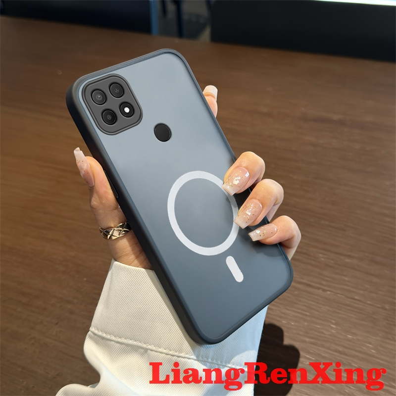 FOR เคส Case สำหรับ OPPO A15 OPPO A15S A35 โทรศัพท์ปลอก F rosted ล้างฮาร์ด Case กันกระแทกปกการออกแบบใหม่ความงาม fgbswx01