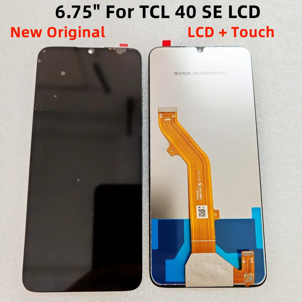 6.75 สําหรับ TCL 40 SE 40SE จอแสดงผล LCD Touch Screen Digitizer Full Assembly สําหรับ TCL T610 T610K