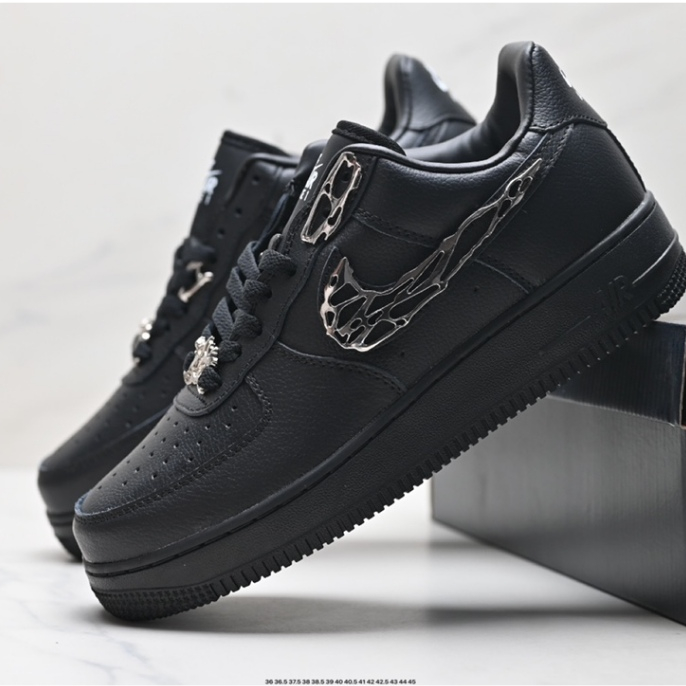 Nike AIR FORCE 1 07 AIR FORCE เบอร์ 1 Low-Top All-Match รองเท้าผ้าใบกีฬาลําลอง