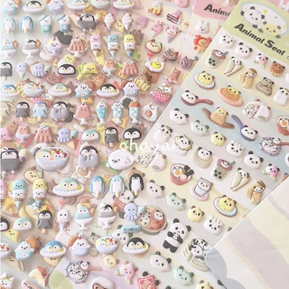 โอยา | 3d 3D mini Animal Stickers happy food Series