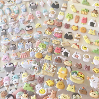 โอยา | 3d 3D mini Animal Stickers happy food Series