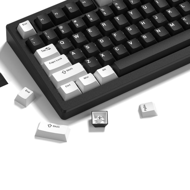 Womier Double Shot PBT Keycaps 124 คีย์ Custom Key Caps ชุดสําหรับ Cherry Gateron MX Switches คีย์บอร์ดเกมกล