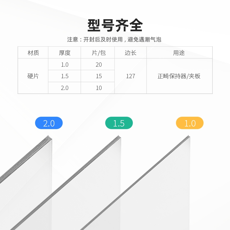 Dental Lab Splint Retainer แผ่น Hard/Soft Thermoforming วัสดุสูญญากาศขึ้นรูป 0.8 มม./1.0 มม./1.5 มม./2.0 มม. - รูปที่ 3