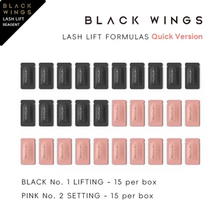 Black Feather Keratin Eyelash Curling Potion 15 ชุดเติมแพ ็ ค Eyelash Perming ชุดปริมาณเดียวกัน