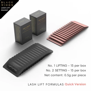 Black Feather Keratin Eyelash Curling Potion 15 ชุดเติมแพ ็ ค Eyelash Perming ชุดปริมาณเดียวกัน