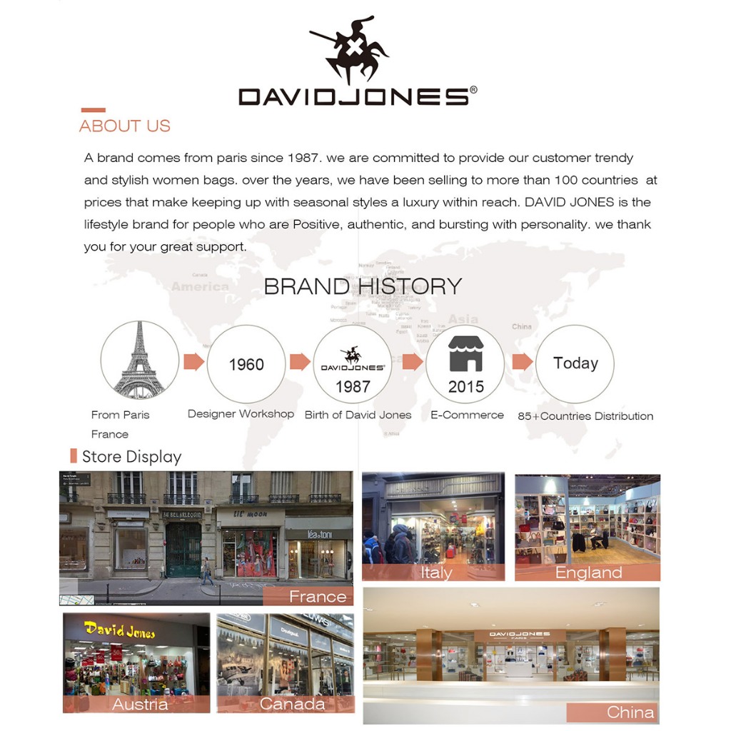 David Jones 2025 Spring Summer New Collection Designer กระเป๋าโทรศัพท์มือถือคลัทช์สําหรับผู้หญิง