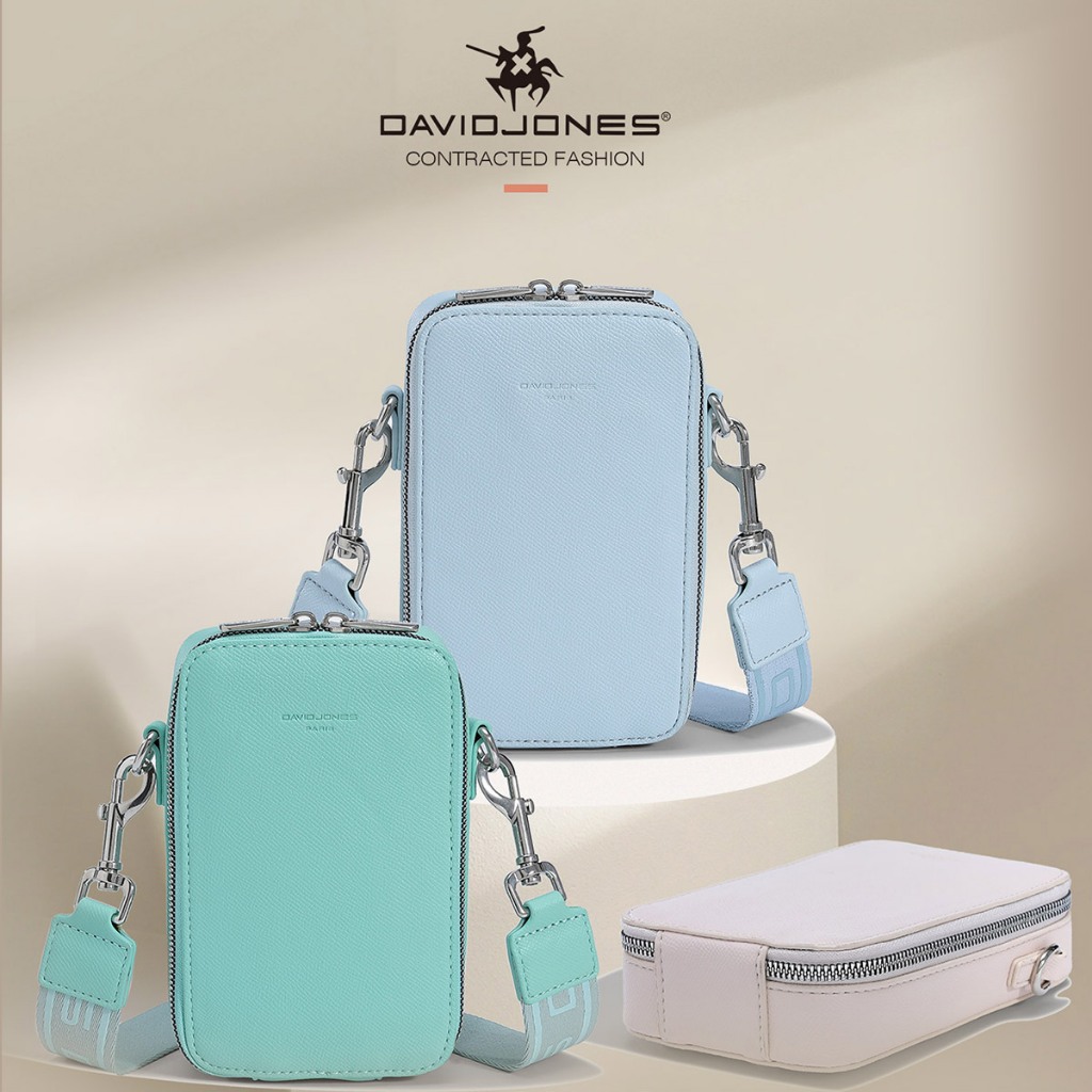 David Jones 2025 Spring Summer New Collection Designer กระเป๋าโทรศัพท์มือถือคลัทช์สําหรับผู้หญิง