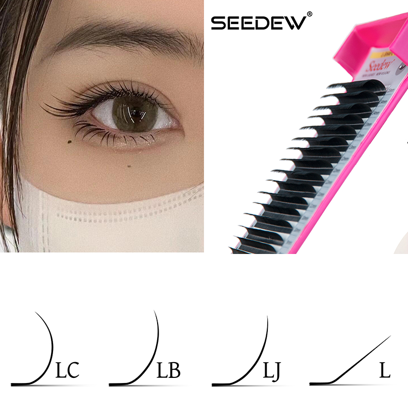 Seedew 0.05 ขนตาปลอม LJ-LB-LC Fox Series Cat Series สไตล์คอมมิก สไตล์จีน สําหรับศิลปิน