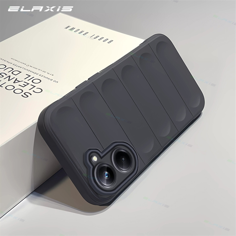 ELAXIS หรูหรา Sensory สําหรับ Realme 10 Pro 5G เคสโทรศัพท์สีลูกกวาดขอบตรงซิลิโคนคลุมทั้งหมดป้องกันกันกระแทกฝาหลัง ES027