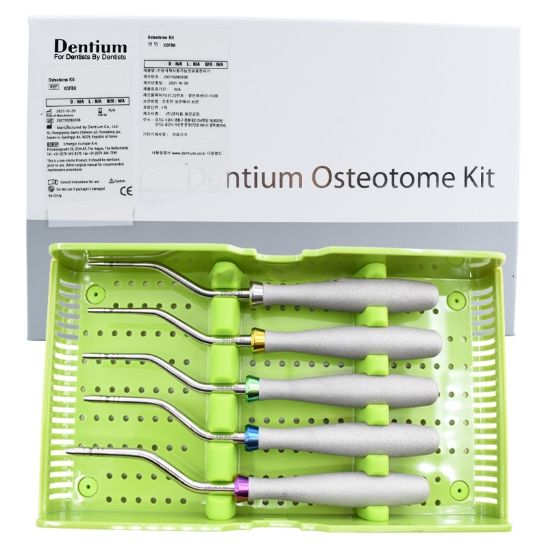 Dentium Osteotome Kit ทันตกรรมรากฟันเทียมศัลยกรรมชุดเครื่องมือ Implante ทันตกรรม dentium