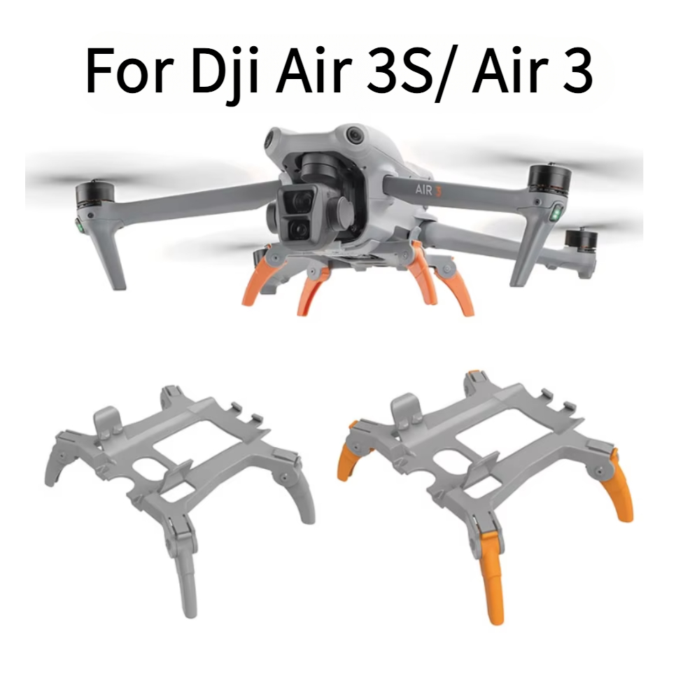((คลังสินค้าพร้อม) Sunnylife เหมาะสําหรับ Dji Air 3S/Air 3 ขาตั้งกล้องเพิ่มความสูงแบบพับได้ Spider Integrated Landing Stand วงเล็บป้องกัน