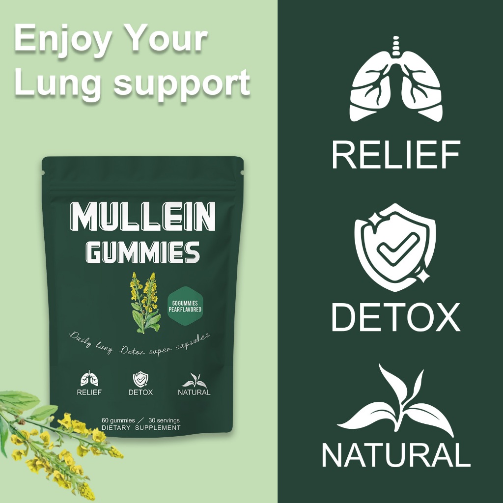MULLERIN GUMMIES RespiratorySupport Mucusลดปอดช่วยนอนหลับ