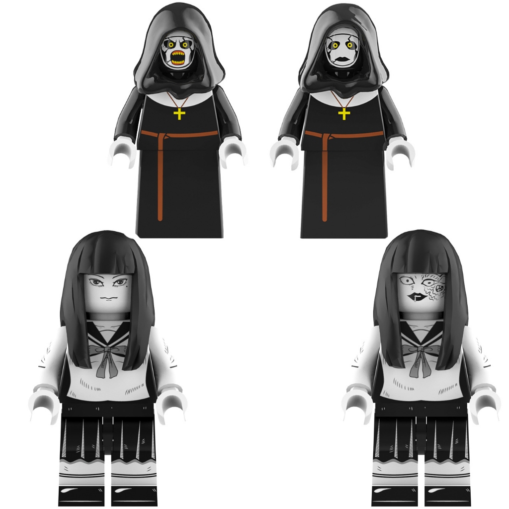Fujiang สยองขวัญการ์ตูนอาคาร Tomie Kawakami บล็อกตัวเลขของเล่นฮาโลวีนแม่ชี Minifigures