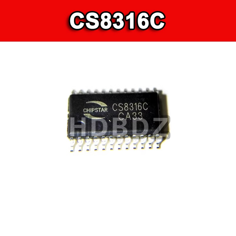 1~5pcs CS8316C TSSOP24 25W ชิปเครื่องขยายเสียงเสียง IC SMD