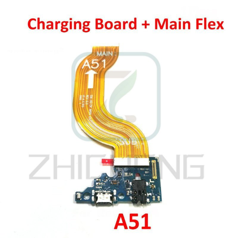 แท่นชาร์จ USB สายเคเบิลเมนบอร์ดหลัก แบบยืดหยุ่น สําหรับ Samsung A51 A515 A515F