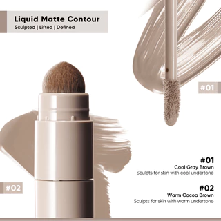 [ขายดี] Judydoll จูดี้ดอล สองหัว ไฮไลท์คอนทัวร์ ติดทนนาน กันน้ำ นุ่มลื่น Liquid Contour & Highlight