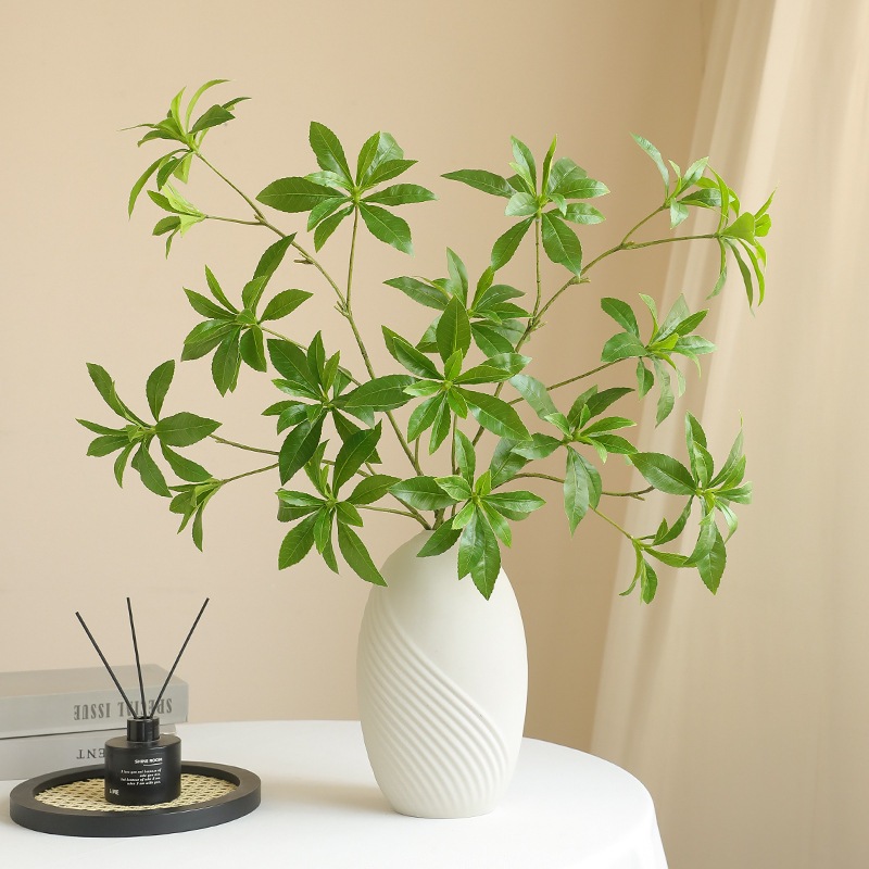 จําลองการปลูกสีเขียวนาฬิกาญี่ปุ่นสาขาของ มากุจิ โมริ สไตล์บ้านโต๊ะรับประทานอาหารตกแต่งของเครื่องประดับปลูกสีเขียวจําลองของ มากุจิ