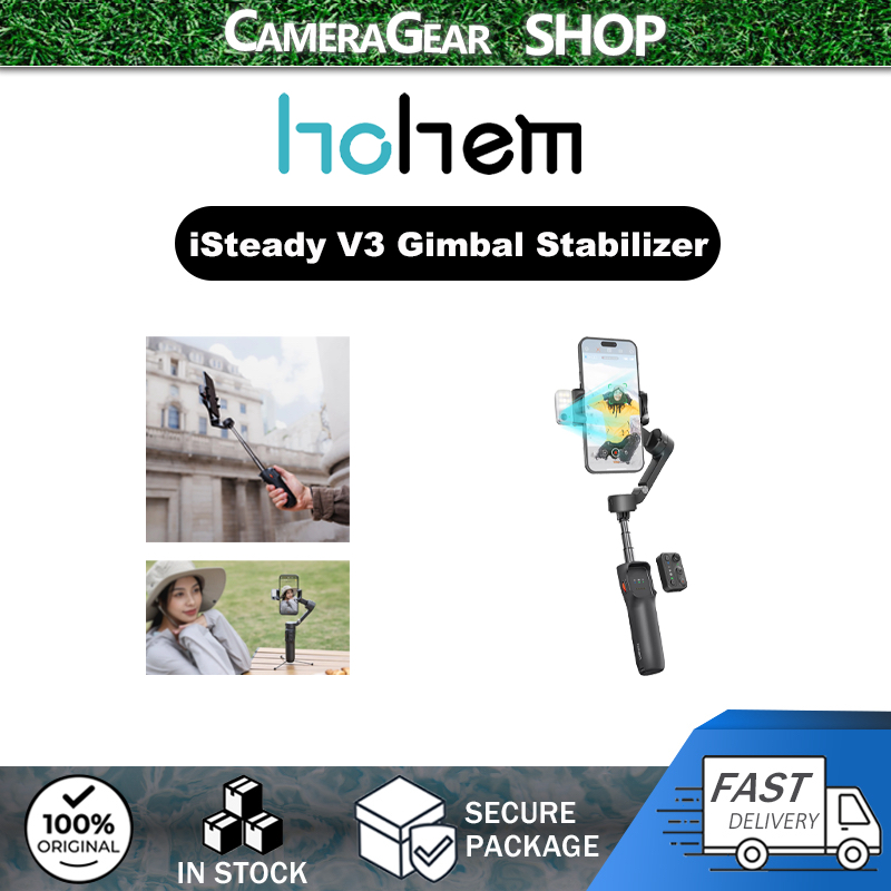 hohem iSteady V3 Gimbal Stabilizer with Magnetic AI Tracker,3-Axis Phone Gimbal