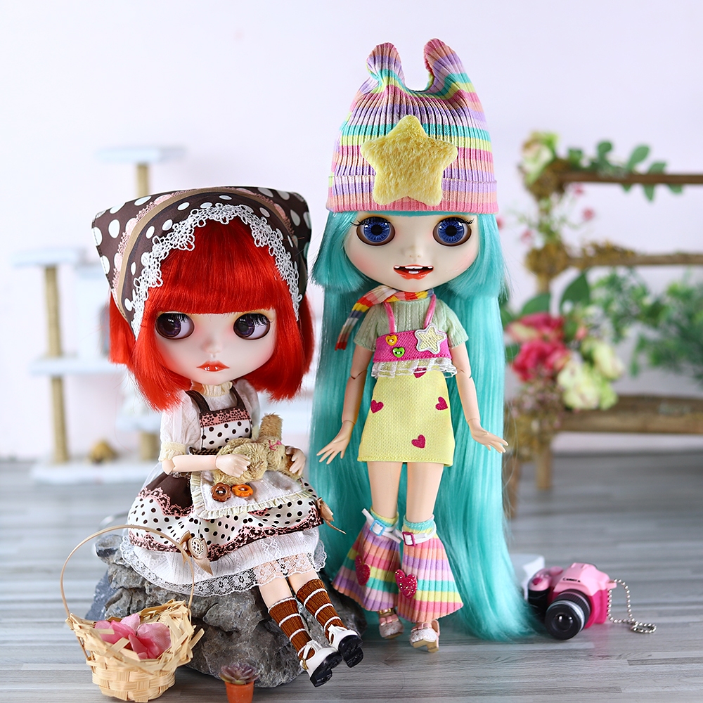 D DBS Blythe กระโปรงแม่บ้านสีน้ําตาล กระโปรงสีรุ้ง 19 ข้อต่อ ob24