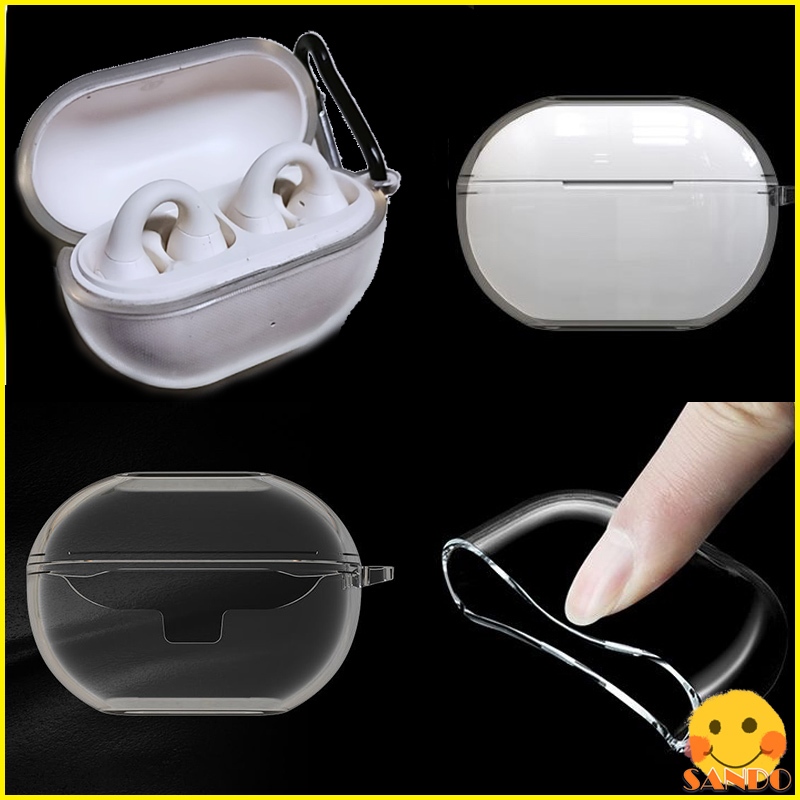 เคส Baseus Bass 15 Clip เคส Baseus Bass 15 Clip Open-Ear TWS Earbuds เกราะป้องกันเคสใสหูฟังซิลิโคนอ่อนนุ่มฝาครอบป้องกัน