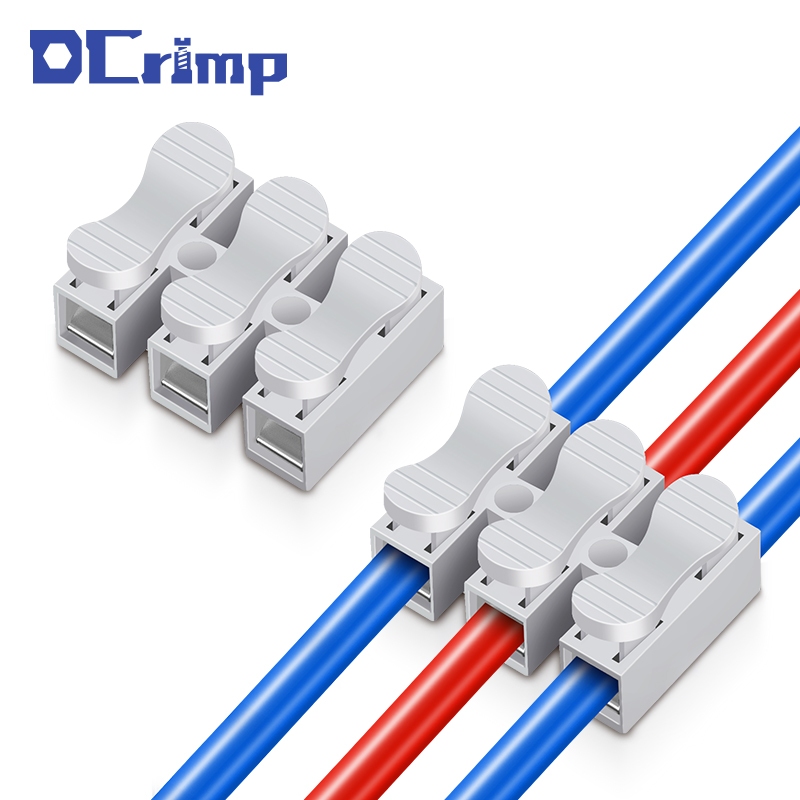 10/15/35ชิ้น ช-3ขั้วต่อสายไฟ3 ใน 3 ออก สะดวกกด0.5-2.5เมตร㎡ เทอร์มินัลสายไฟอย่างรวดเร็วบล็อก Drop Shipping