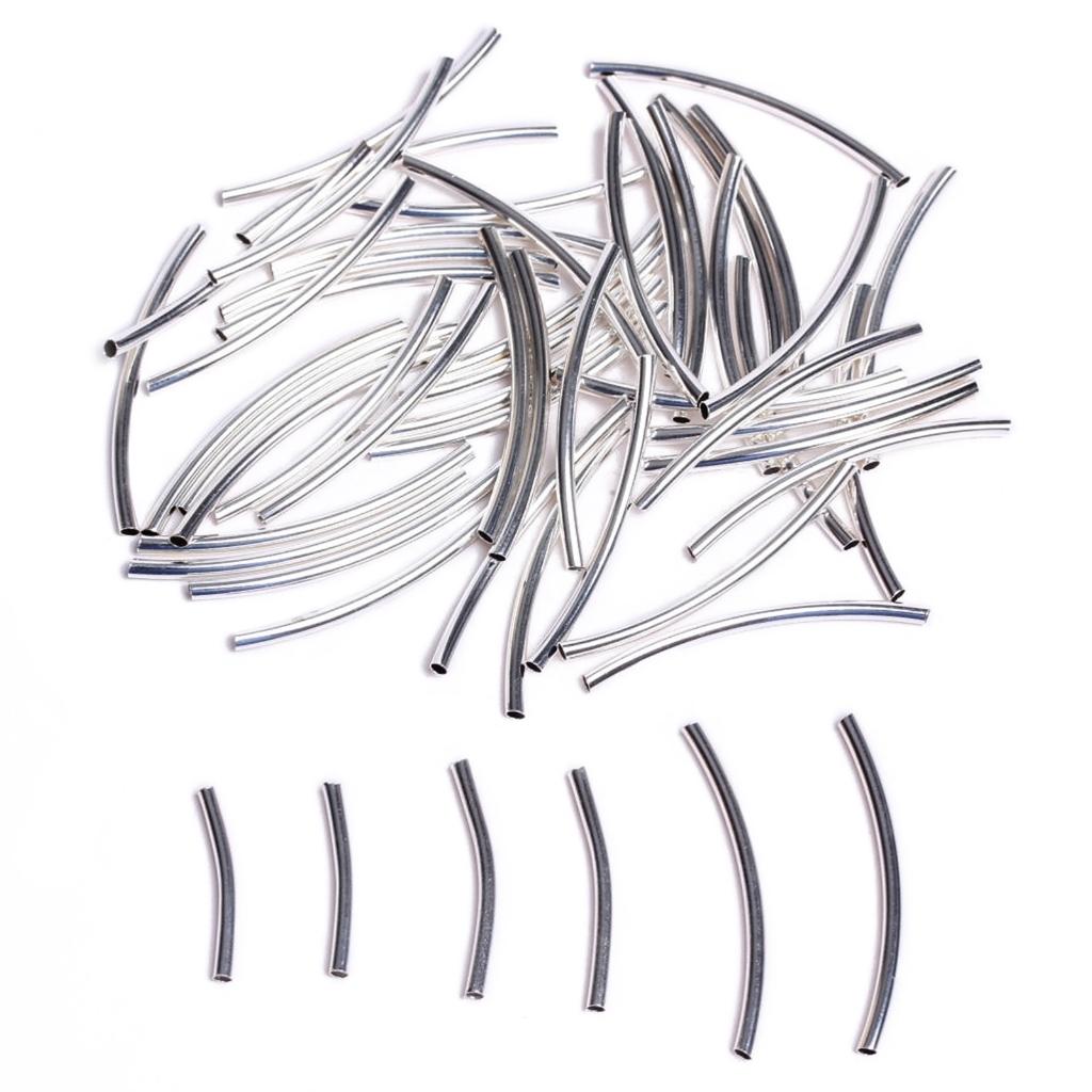 อุปกรณ์เสริมข้อต่อท่อ 20 / 25 / 30 / 35 มม . 50 ชิ้นสําหรับทําเครื่องประดับสร้อยข้อมือสร้อยคอ Diy