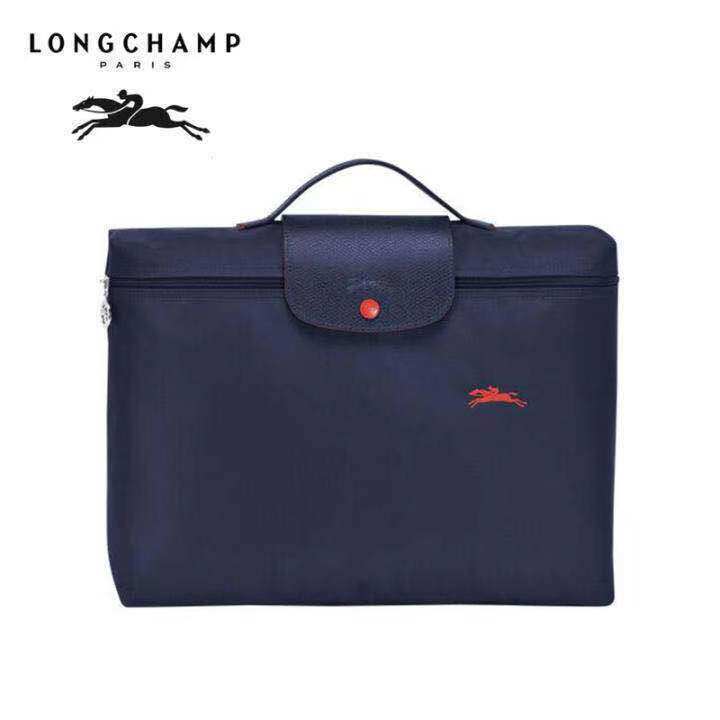 ของแท้ 100% LONGCHAMP official store L2182 Le Pliage Club Laptop bags Briefcases กระเป๋าจํายาว Size: