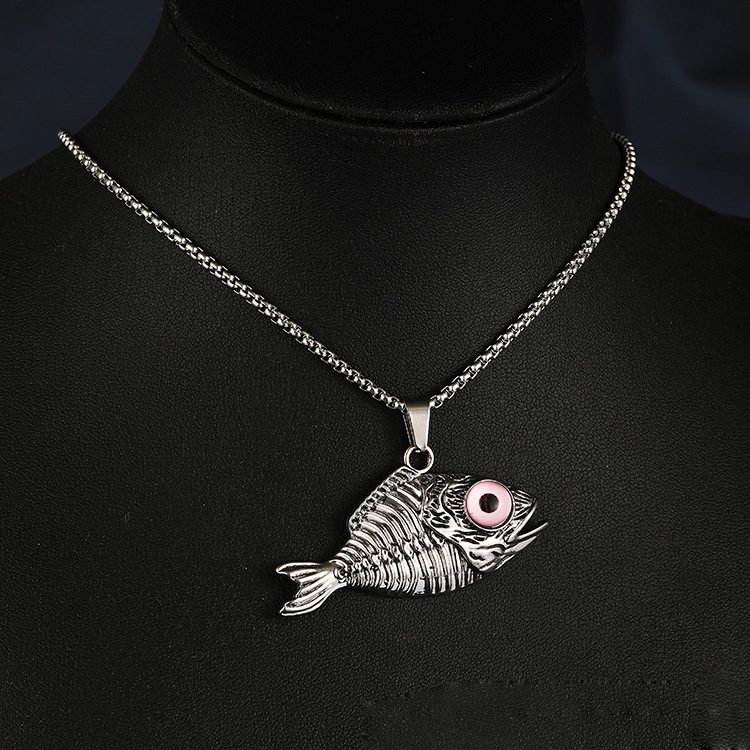 จูชิ สีส้มตัวตลกปลาสร้อยคอปรับของขวัญวันหยุดผู้ชายผู้หญิงคู่เครื่องประดับอุปกรณ์เสริม - รูปที่ 4