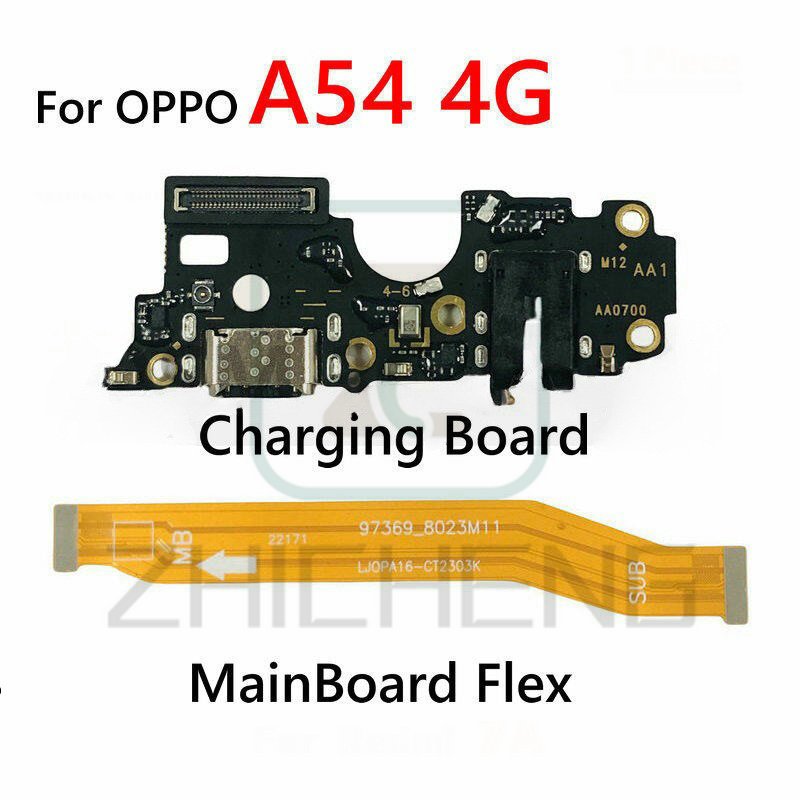 สําหรับ OPPO A54 4G Charger USB แท่นชาร์จพอร์ตบอร์ดเชื่อมต่อเมนบอร์ดหลัก Flex Cable