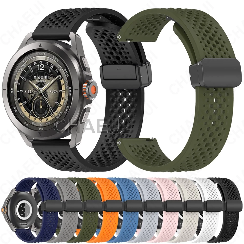 สายรัดซิลิโคน Band อุปกรณ์เสริมสร้อยข้อมือที่ทนทานสําหรับ Xiaomi Watch S5 / 5 / S4 / S3 / 2 Pro / S1 Active / S1 Pro / Mi Watch Color