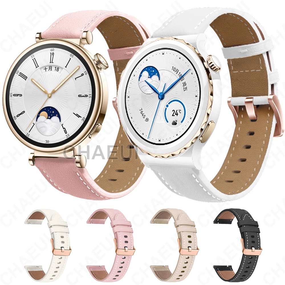 สายหนังสร้อยข้อมืออุปกรณ์เสริมสําหรับ Huawei Watch GT6 41mm / GT5 41mm / GT4 41mm / GT5 Pro 42mm / Huawei Watch 5 42mm