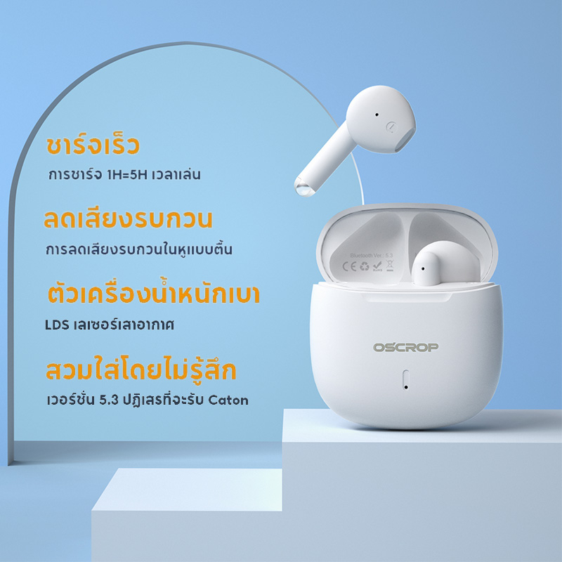 แปรงทำความสะอาด TWS-S7 Pro หูฟังบลูทูธไร้สาย TWS พร้อมไมโครโฟน บลูทูธ 5.3 สําหรับ IOS Android