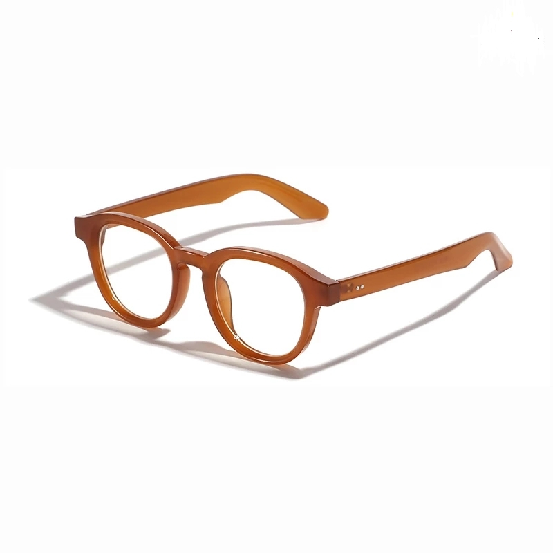 Uv400 sun แว่นตาแว่นตากันแดดเกาหลีกีฬารอบ retro แฟชั่นผู้หญิงผู้ชาย eyewear แว่นตาแฟชั่นสีส้ม anti-light blue