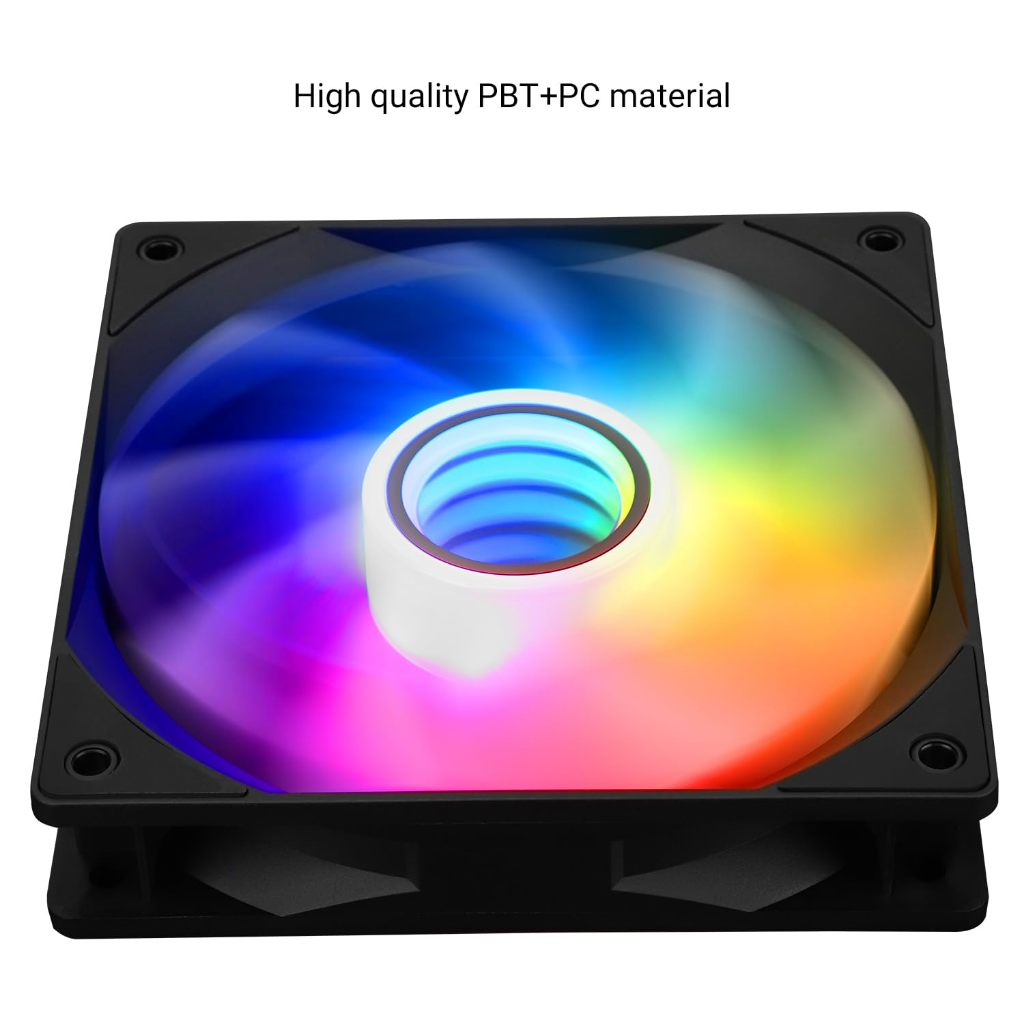 Thermalright TL-C12B-S ARGB Case Fan 120 มม.แชสซีพัดลมระบายความร้อน Infinite Mirror Light Fan 4pin PWM Silent Cooler Fan