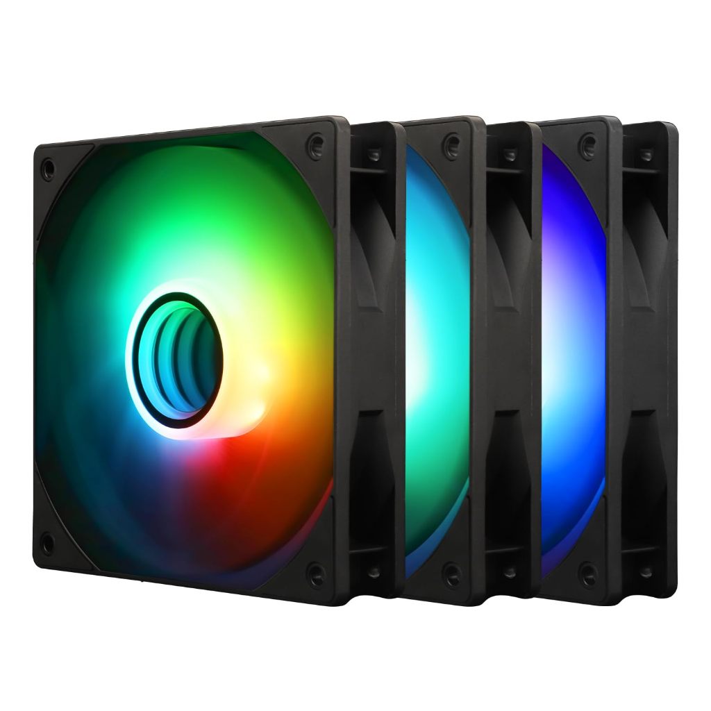 Thermalright TL-C12B-S ARGB Case Fan 120 มม.แชสซีพัดลมระบายความร้อน Infinite Mirror Light Fan 4pin PWM Silent Cooler Fan