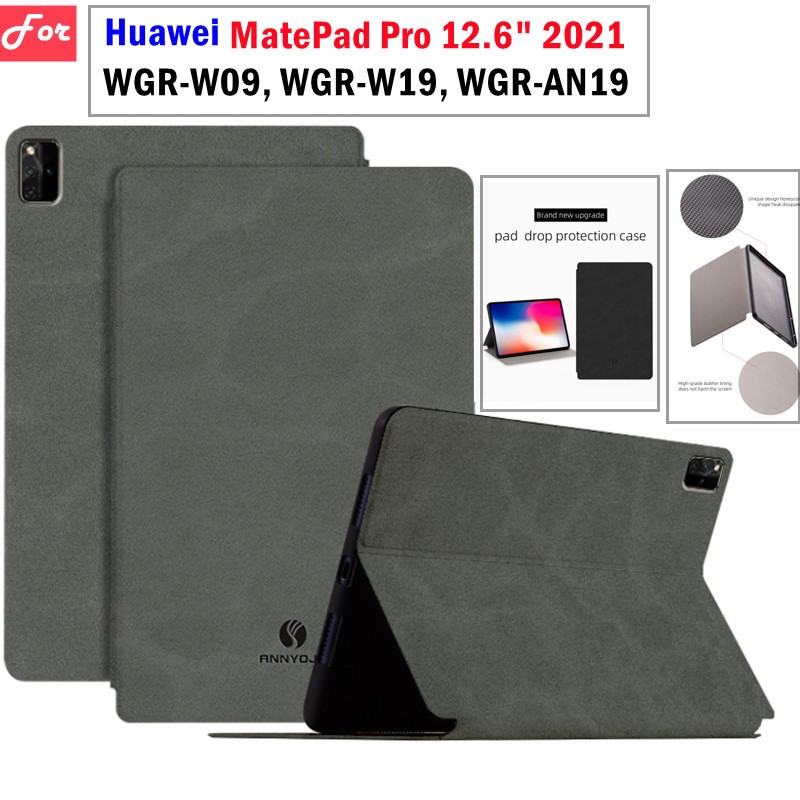 Huawei MatePad Pro 12.6 MatePad Pro 12.6 2021 WGR-W09, WGR-W19, WGR-AN19 แฟชั่นแท็บเล็ตกรณีแม่เหล็กฝ