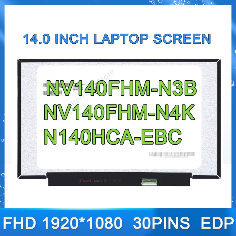 14.0-Invisps แล็ปท็อปหน้าจอ LCD NV140FHM-N3B N4B N4K N4H N4M N140HCA-EBA N140HCA-EBC LP140WF7-SPC จอ