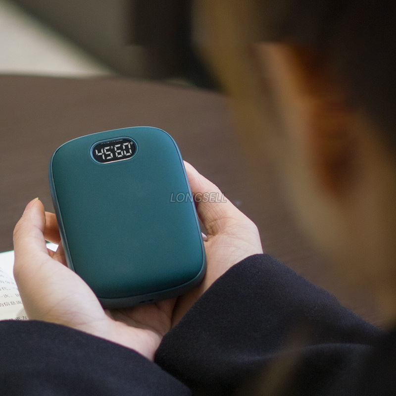 เครื่องอุ่นมือ Usb จริง 1,0000mAh เครื่องอุ่นมือจอแสดงผล LCD อุณหภูมิควบคุม Warm ชาร์จป้องกันการระเบิดมืออุ่นไฟฟ้าความร้อนด้วยตนเอง