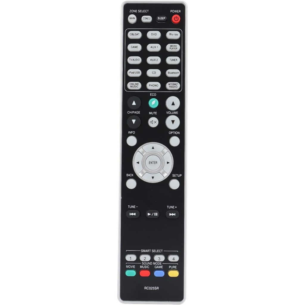 Rc025sr เปลี่ยนรีโมทคอนโทรลสําหรับ AV Surround Receiver SR6010 SR6009 SR6010 SR6011 และ Sub RC024SR NR1605