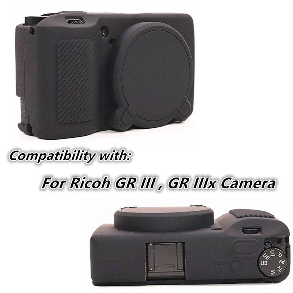Griii GRIIIx ซิลิโคนเกราะผิวกระเป๋ากล้องป้องกันสําหรับ Ricoh GR III IIIx GR3 GR3x