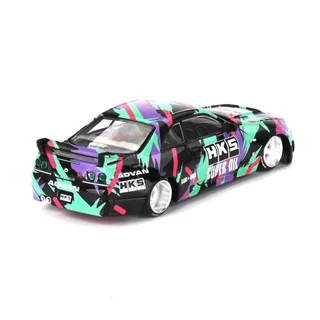 Mini GT x Kaido House KHMG129 1/64 Nissan Skyline GT-R R33 HKS V1 Diecast Scale รถรุ่น