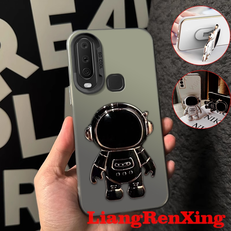 FOR เคส Case สำหรับ VIVO Y12 VIVO Y15 VIVO Y17 VIVO Y11 2019โทรศัพท์ปลอกน่ารักฮาร์ด Case TPU ป้องกันเรียบกันกระแทกปกการออกแบบใหม่ความงามนักบินอวกาศยึดกับผู้ถือ CYYHY01