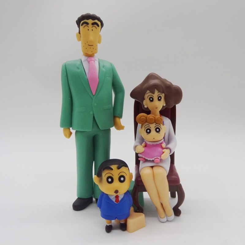 2 ชิ้น/เซ็ต 15-20 ซม.อะนิเมะ Crayon Shin-chan ครอบครัว Portrait Nohara Shinnosuke Nohara Misae Nohar