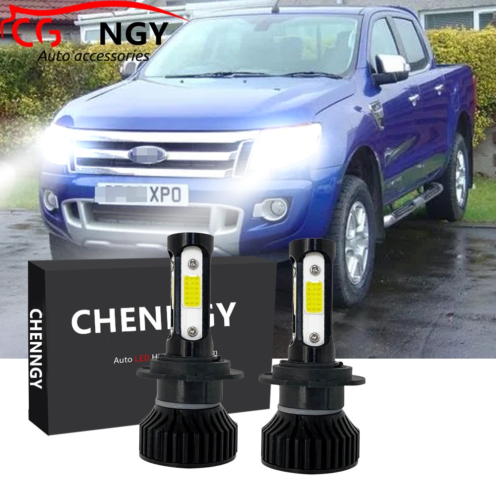 สําหรับ Ford Ranger (T6) ปี 2012-2014 2015 (ไฟหน้า) - ชุดแปลงหลอดไฟหน้า LED 6000K 12V-32V สีขาว Qty 