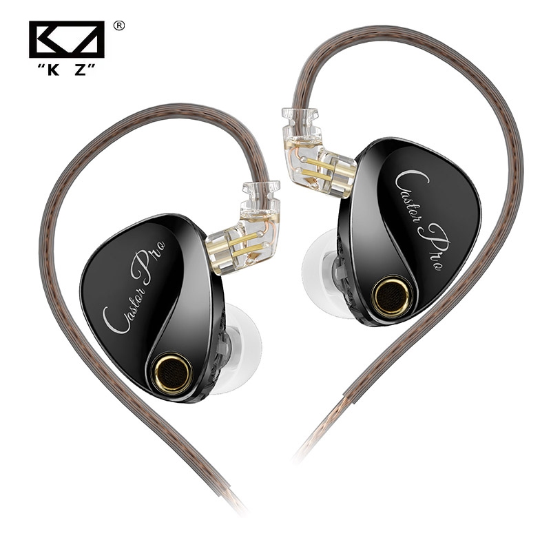 Kz Castor Pro หูฟังชนิดใส่ในหูแบบมีสายพร้อมไดรเวอร์แบบไดนามิก 10 มม. ปรับเสียงไฮไฟแบบกําหนดเองหูฟังสําหรับเล่นเกม
