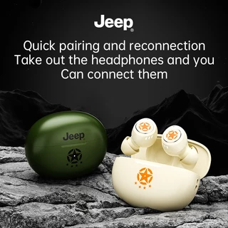 Jeep TWS True หูฟังไร้สาย หูฟังบลูทูธ คุณภาพเสียงดี ตัดเสียงรบกวน HD รองรับการโทร สําหรับ Android IOS