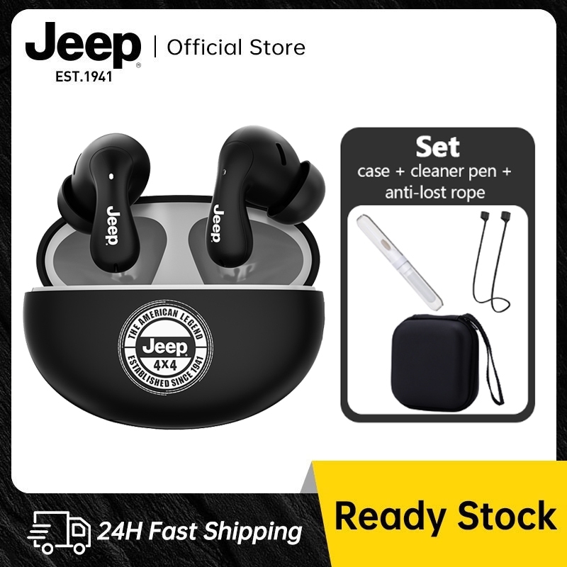 Jeep TWS True หูฟังไร้สาย หูฟังบลูทูธ คุณภาพเสียงดี ตัดเสียงรบกวน HD รองรับการโทร สําหรับ Android IO